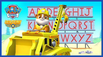 Letter Construction with Rubble! - PAW Patrol Academy - App for Kids