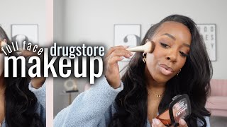using drugstore makeupppp!!✨ let's chill & beat this face! | 1hr grwm | Andrea Renee