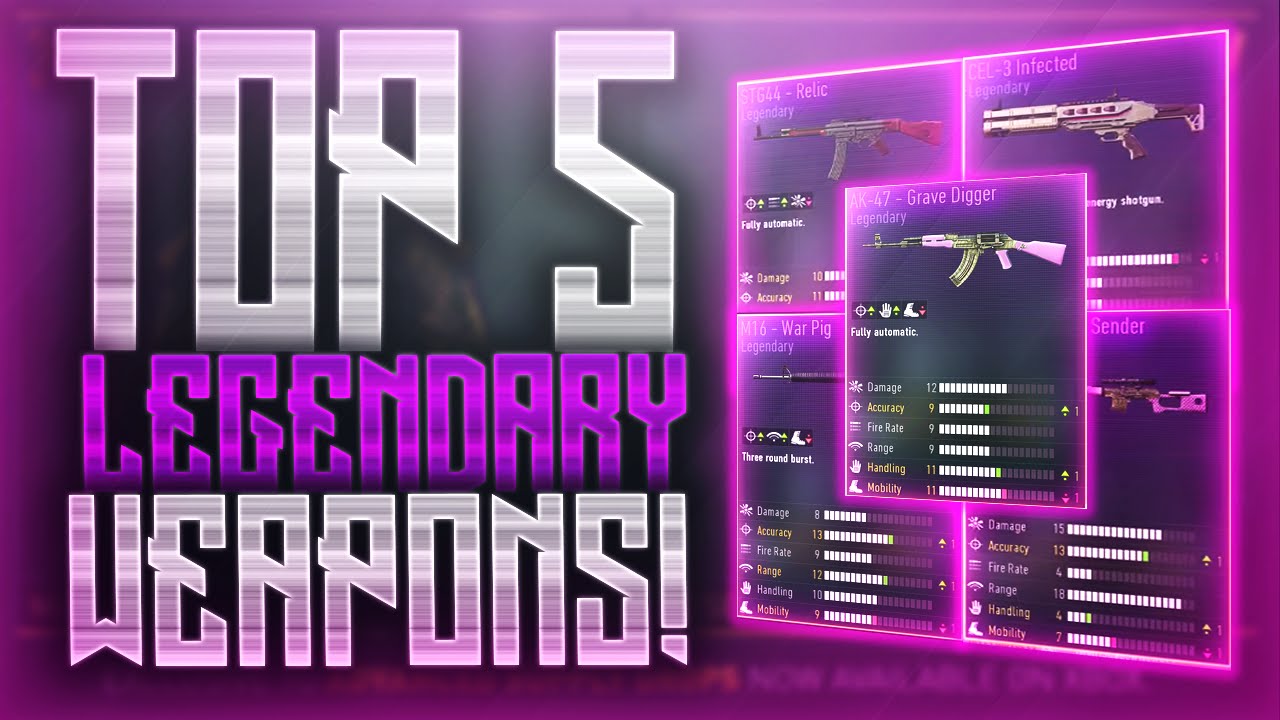 TOP 5 "LEGENDARY WEAPONS" IN ADVANCED WARFARE! (COD AW Best Legendary