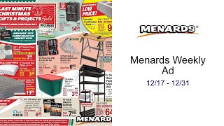 Menards Weekly Ad 12/17 - 12/31