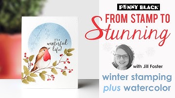 From Stamp to Stunning: Winter Bird Cardmaking Magic! | Three Simple Steps to Stunning Cards