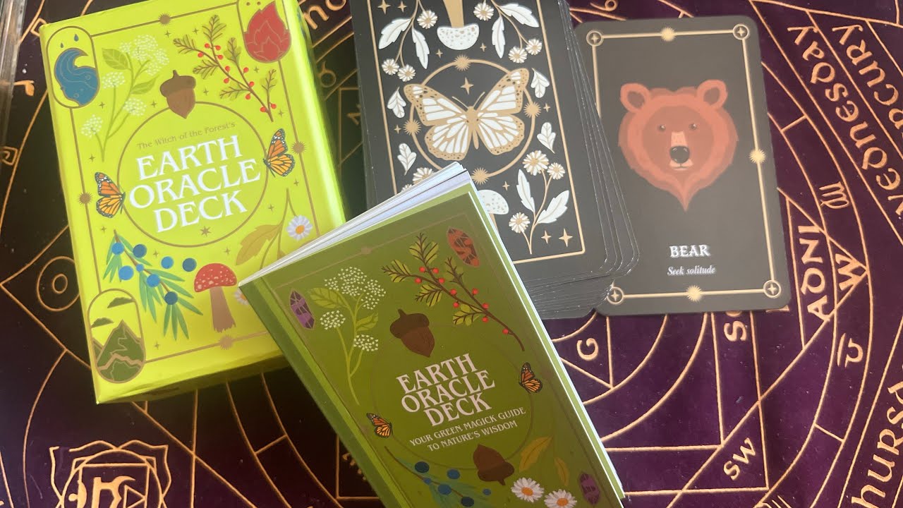 THE WITCH OF THE FOREST’S EARTH ORACLE DECK || UNBOXING,FLIPTHROUGH & CARD DRAW 🃏🌼🌝