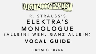 Elektra's Monologue (Allein! Weh, ganz allein) (Vocal Guide) – Digital Accompaniment