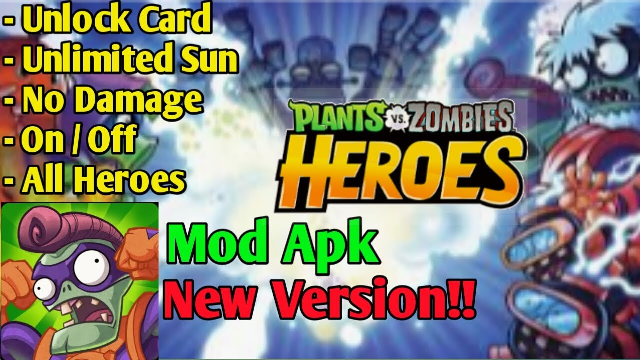 Pvz Heroes Mod Apk unlock All Heroes & Card!! No Root ( Cara Hack Pvz Heroes  Versi Terbaru ) 