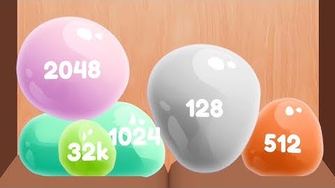 Jelly 2048 - Level Up Number Addictive Mobile game Blob Merge 3D 4096, 8k,16k