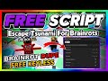 Escape Tsunami For Brainrots Script NO KEY INF CASH DUPE BRAINROTS AUTOFARM More