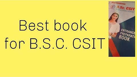 Best Book for B.S.C. CSIT