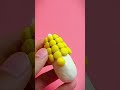Making fun corn with clay. Tutorial shorts🌽