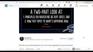 Article Deepdive: A Two-Part Look at: 1. Principles for Navigating Big Debt Crises by Ray Dalio