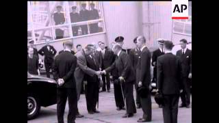 KING OLAF ARRIVES - NO SOUND
