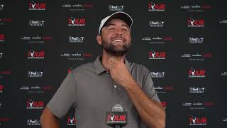 Scottie Scheffler shrugs off slow day, fires back at wedge critics after Round 2