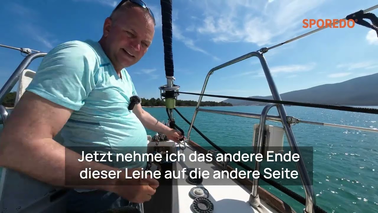 ⁣Ankerwinsch entlasten: Behelfs-Ankerkralle mit Prusik + Palstek (Praxis an Bord)