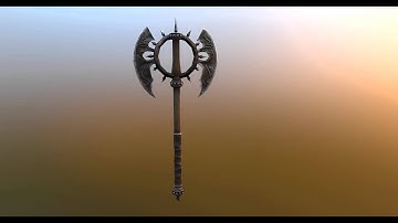 3DModels-Textures: Medieval Axe, 3d model for your games