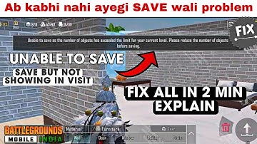 bgmi home mode save problem Solve with proof | how to save home in bgmi | unable to save bgmi