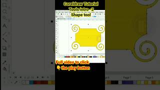 Shape tool in coreldraw basic tool 2 in tamil