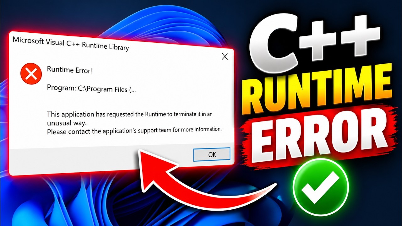 How to Fix C++ Runtime Error in Content Manager (Windows 10/11) - YouTube