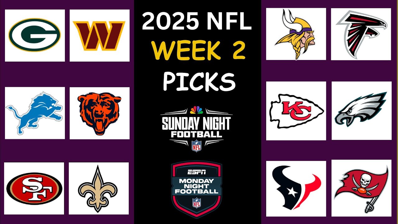 2025 NFL WEEK 2 GAME PICKS - FULL WEEK PREDICTIONS