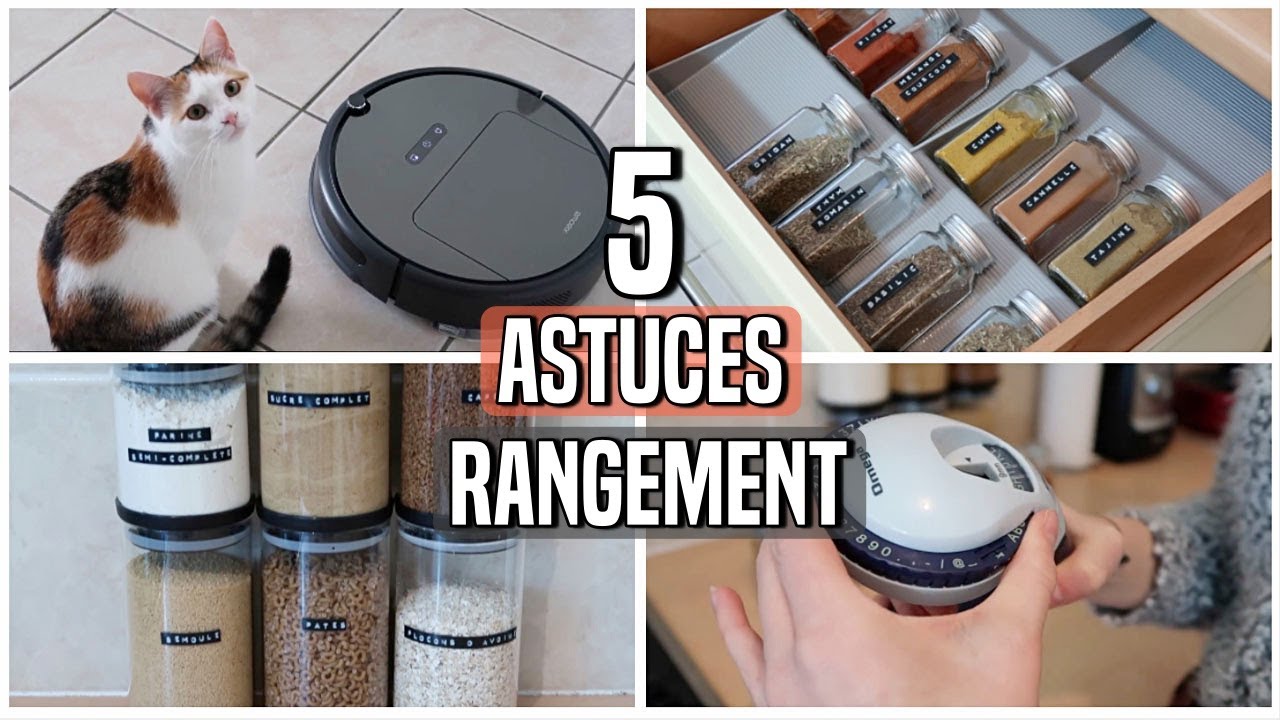5 ASTUCES RANGEMENT MAISON⎟simples, pratiques et utiles