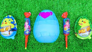 Oddly Satisfying | Unpacking Giant Eggs, ChupaChups MELODY, POPiT! Pokémon AND Chocolate Sweet 🍭