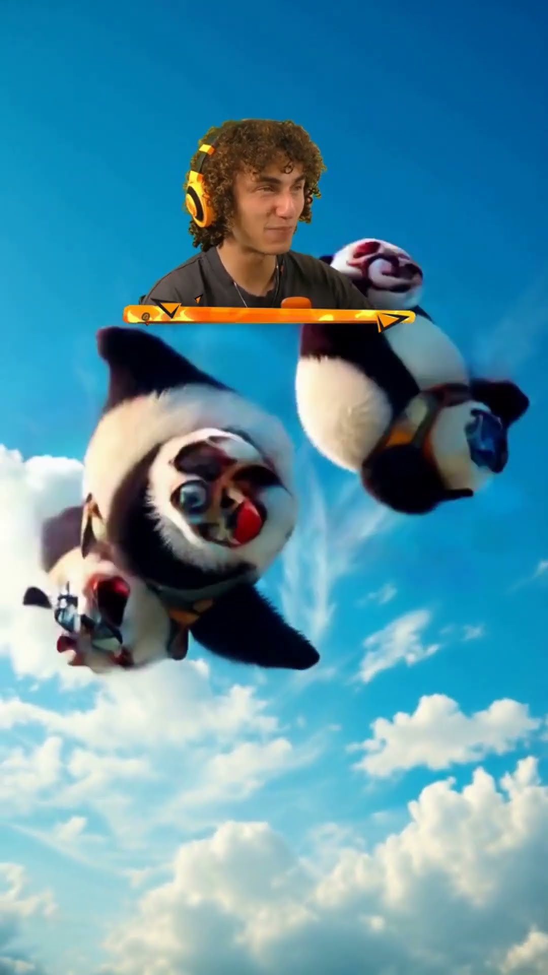 Crazy Pandas SKYDIVING WITHOUT Parachutes!?