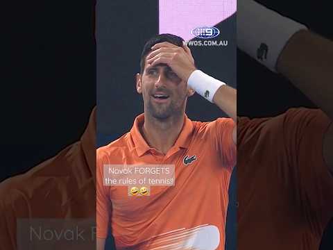 Novak Forgets The Rules Of Tennis!! Shorts 9Wwos Tennis Ausopen Djokovic Kyrgios