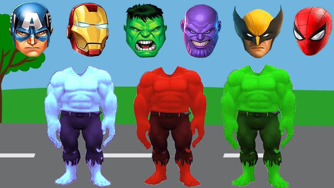 Wrong Heads Top Superheroes Puzzle | Can You Guess The Heads? | TDragon