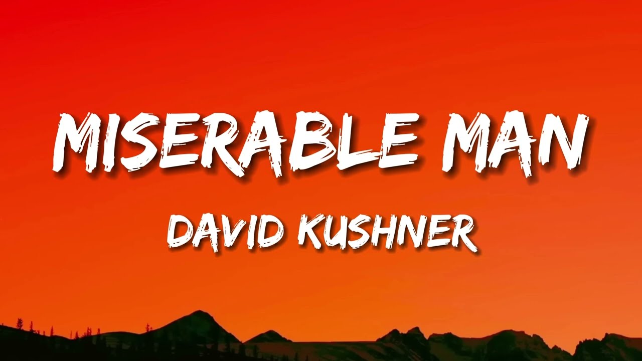 miserableman; david kushner., #music #lyrics #spedup #song #audios , miserable man