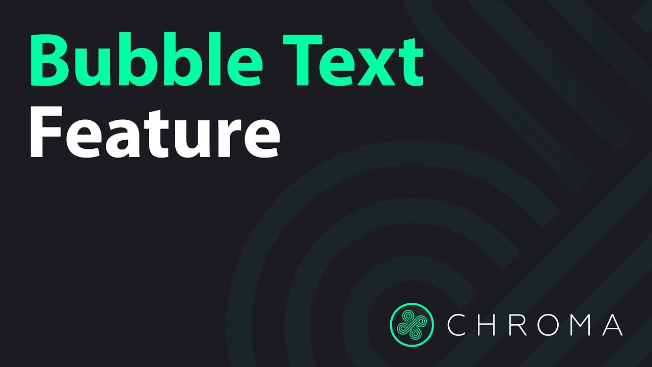Bubble Text Feature (Luxe) | Chroma Digitizing Software - YouTube