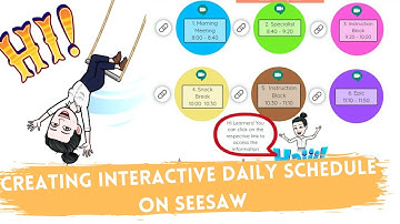 CREATING INTERACTIVE DAILY SCHEDULE ON SEESAW | #virtual teaching | Indian teacher
