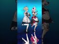 【原神/genshin impact】バーバラ・ノエル/愛包ダンスホール【MMD】 #mmd #genshinimpact #barbara #noelle #shorts