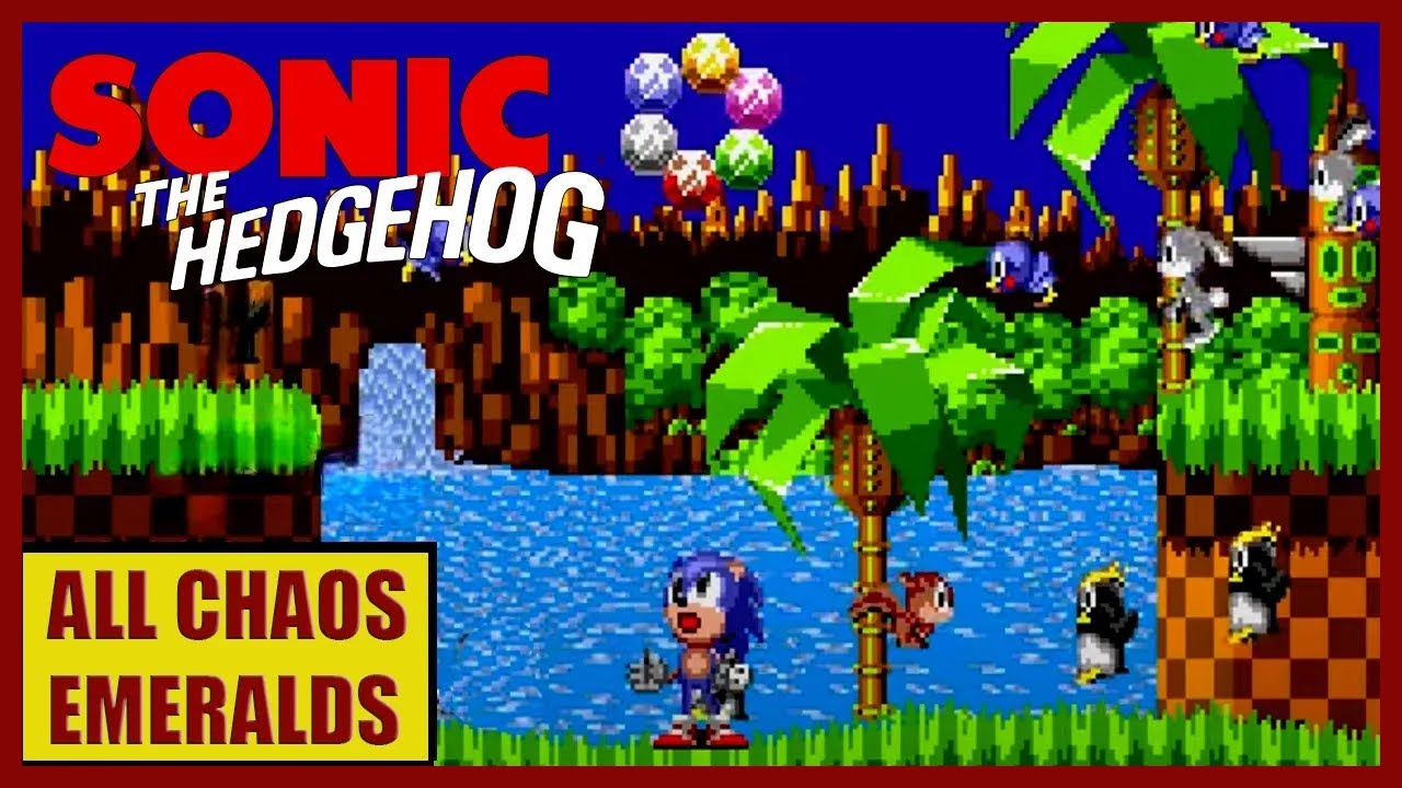 Sonic the Hedgehog 100% - ALL CHAOS EMERALDS | Sega Genesis/Mega Drive ...