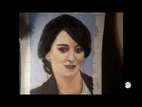 drawing with oil portrait.პორტრეტი. рисования маслом портрет