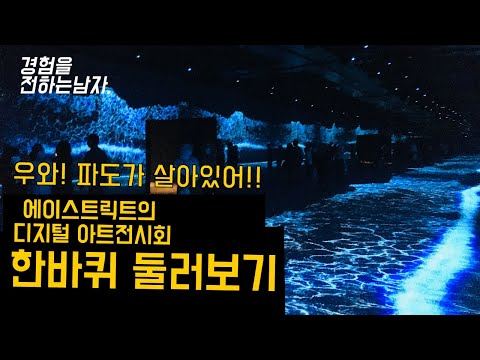 파도가 살아있는!! 에이스트릭트의 디지털 아트 전시회 한바퀴 둘러보기 [a'strict/ digital media art/seoul ]