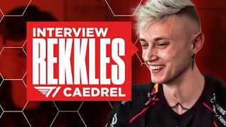 T1 REKKLES FULL INTERVIEW  TALKING ABOUT PRO PLAY AND LIFE  CAEDREL