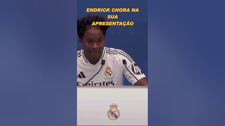 ENDRICK CHOROU NA SUA APRESENTAÇÃO NO REAL MADRID