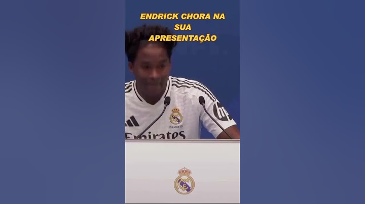 ENDRICK CHOROU NA SUA APRESENTAÇÃO NO REAL MADRID