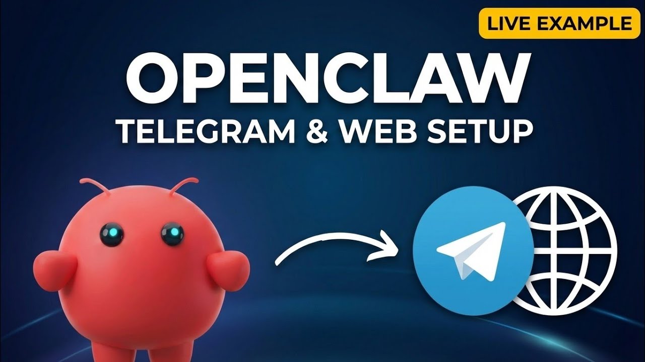 How to Setup OpenClaw on Telegram & Web Access - YouTube