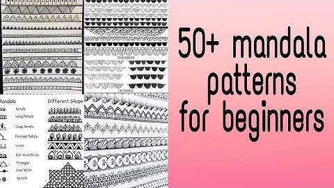 50+ mandala/doodle patterns for beginners. PART-1
