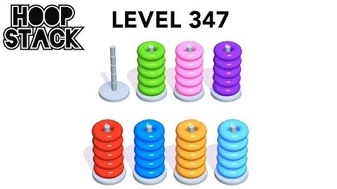 Hoop Stack Level 347 | Puzzle Game  | Complete Level