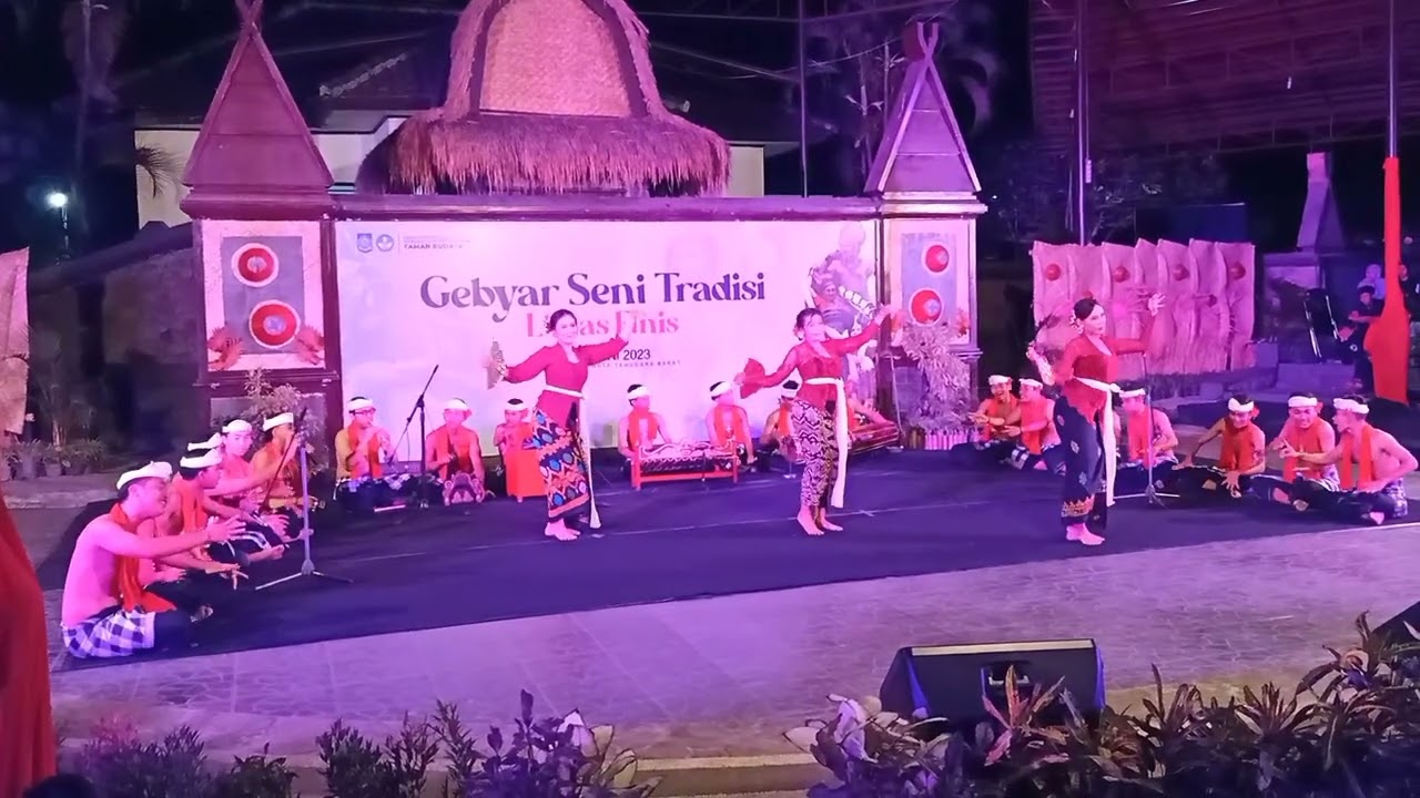 Genjek banjar seraya pagesangan lombok//gebyar seni tradisi lintas etnis 2023//taman budaya ntb