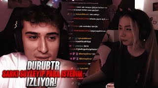 DuruBTR "TWİTCH YAYINCILARINA ŞARKI SÖYLEYİP PARA İSTEDİM!" izliyor! | @Lamajor