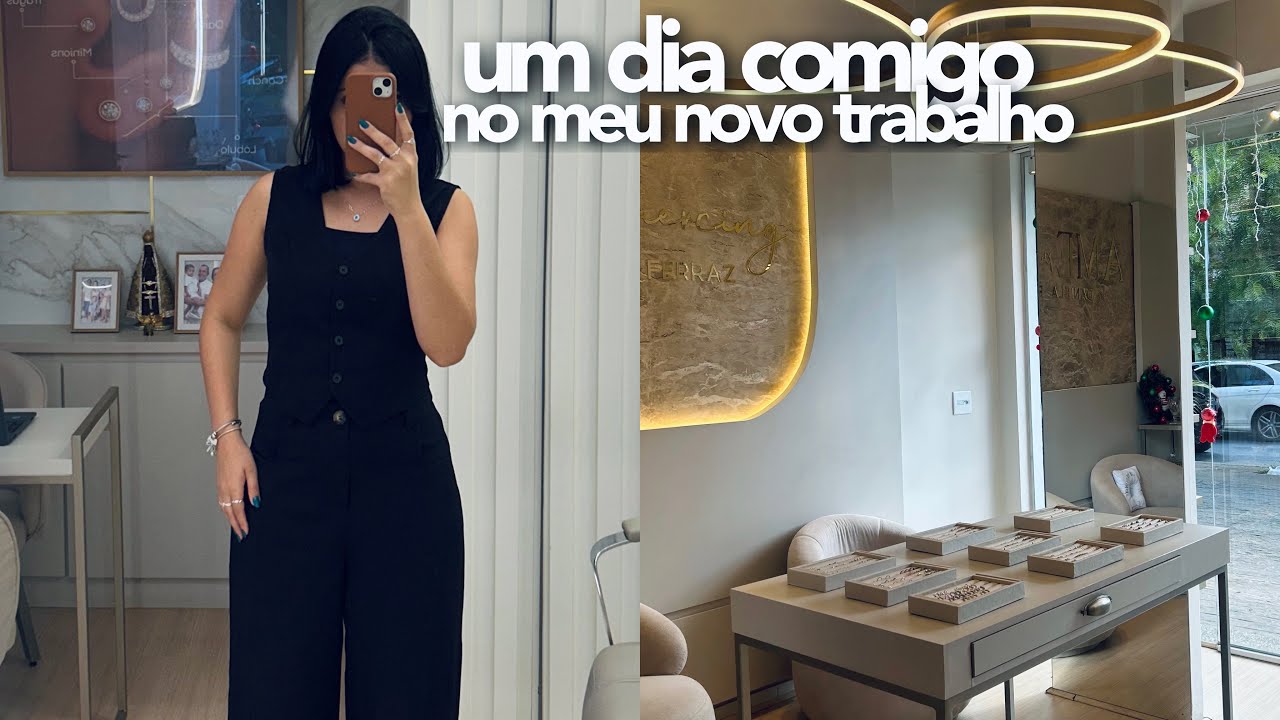 VLOG: UM DIA COMIGO DE CLT NO MEU NOVO TRABALHO 