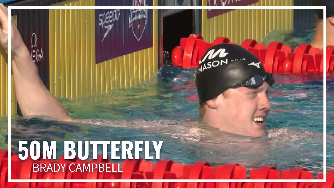 Brady Campbell Top Performer in 50M Butterfly | 2026 Speedo Junior Nationals