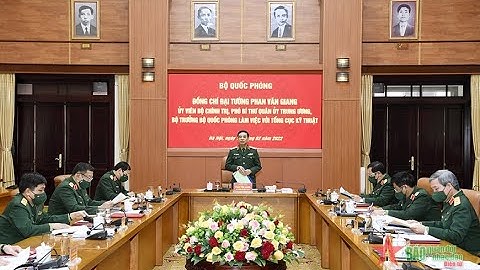 Bộ trưởng Bộ Quốc phòng làm việc với Tổng cục Kỹ thuật