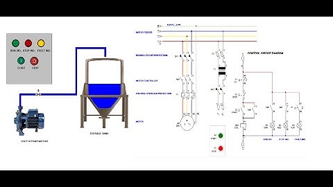 Manual Start-Stop Water Pump Circuit Diagram - CADe SIMU