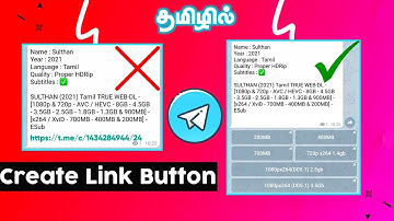 How to Create URL Button in Telegram Posts tamil/YogeshR