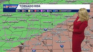 Severe Thunderstorm Risk in North Carolina, Damaging Winds and Isolated TornadoesPossible