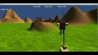 Unity3D engine Zombie game Pre-Alpha