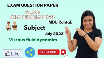 Exam question paper || Nivaanmath Academy|| M.Sc. mathematics|| Deepa Chaudhari