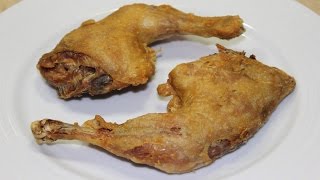 طريقة عمل الفراخ المسلوقة في الزيت - كونفيت الدجاج - Crispy Chicken Confit